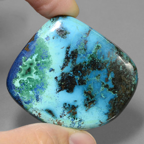 Azurite Bleu multicolore naturelle Forme fantaisie, 80.16 ct, Opaque