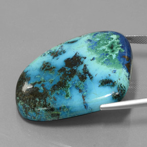 Azurite Bleu multicolore naturelle Forme fantaisie, 80.16 ct, Opaque