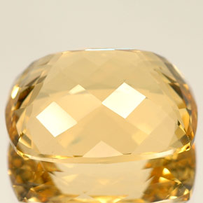 Béryl Jaune doré naturelle Coupe coussin, 7.10 ct, VVS