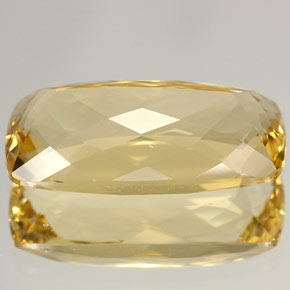 Béryl jaune naturelle coupe coussin, 4,87 ct, IF