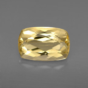 Béryl Jaune doré naturelle Coupe coussin, 2.20 ct, VS