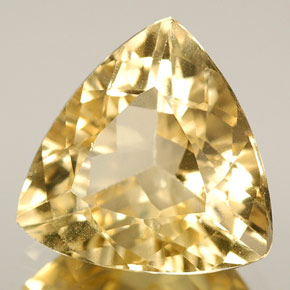 Béryl jaune naturelle trillion, 2,71 ct, VVS