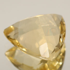 Béryl jaune naturelle trillion, 2,71 ct, VVS