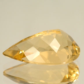 Béryl jaune naturelle en forme de poire, 5,50 ct, IF