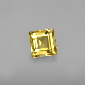 Béryl Jaune doré naturelle Carré, 0.65 ct, VVS
