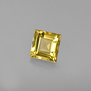 Béryl Jaune doré naturelle Carré, 0.65 ct, VVS
