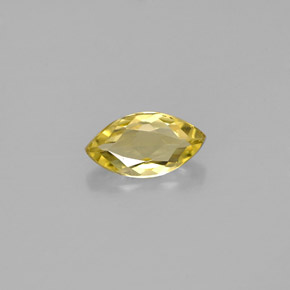 Béryl jaune naturelle marquise, 0,51 ct, VVS