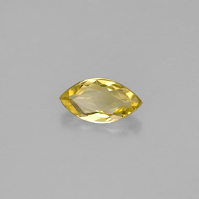 Béryl jaune naturelle marquise, 0,51 ct, VVS