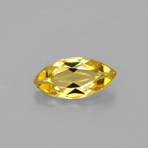 Béryl jaune naturelle marquise, 0,47 ct, VVS