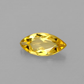 Béryl jaune naturelle marquise, 0,47 ct, VVS