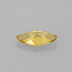 Béryl jaune naturelle marquise, 0,47 ct, VVS