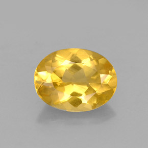 Béryl Jaune doré naturelle Coupe ovale, 0.98 ct, VVS