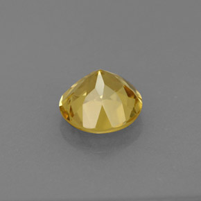 Béryl jaune naturelle coupe roude, 0,76 ct, VS