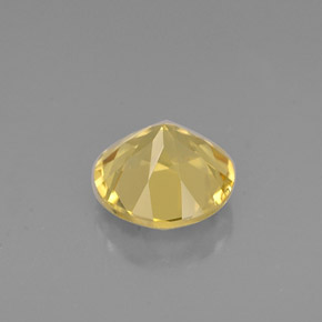Béryl jaune naturelle coupe roude, 0,75 ct, VS-SI