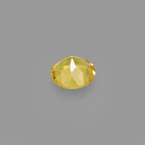 Béryl Jaune doré naturelle Coupe roude, 0.66 ct, VVS