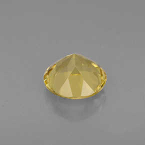 Béryl jaune naturelle coupe roude, 0,74 ct, VVS-VS