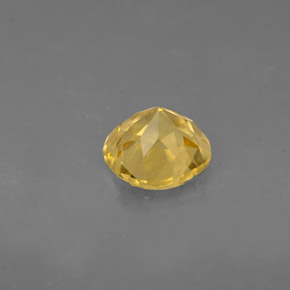 Béryl jaune naturelle coupe roude, 0,67 ct, VVS-VS