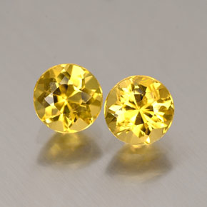 Achetez naturel ct Jaune doré Béryl gems, Coupe roude, En provenance Madagascar chez GemSelect. En stock, livraison internationale!