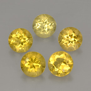 Achetez naturel ct Jaune doré Béryl gems, Coupe roude, En provenance Brésil chez GemSelect. En stock, livraison internationale!