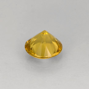 Béryl jaune naturelle coupe roude, 0,62 ct, VS