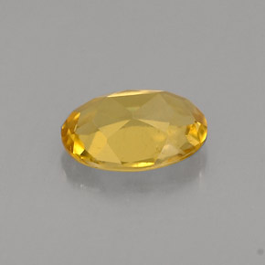 Béryl jaune doré naturelle coupe ovale, 0,68 ct, VVS-VS