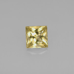 Béryl Jaune doré naturelle Carré, 0.64 ct, VVS