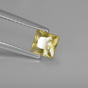 Béryl Jaune doré naturelle Carré, 0.41 ct, VS