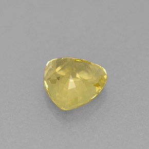 Béryl Jaune doré naturelle Trillion, 0.76 ct, VVS-VS