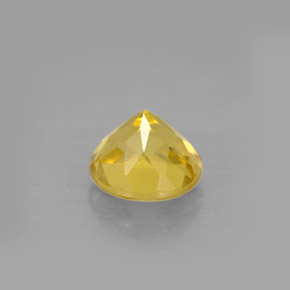 Béryl jaune doré naturelle coupe roude, 1,24 ct, VS