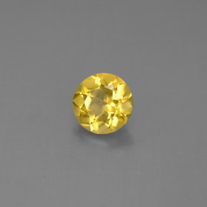 Béryl jaune naturelle coupe roude, 0,79 ct, VS