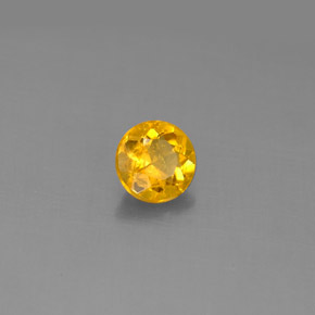 Béryl jaune naturelle coupe roude, 0,58 ct, VS
