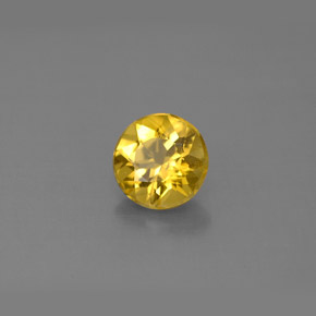 Béryl jaune naturelle coupe roude, 0,59 ct, VS