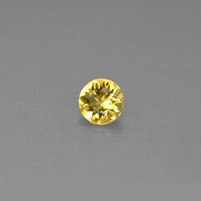 Béryl Jaune doré naturelle Coupe roude, 0.36 ct, VS