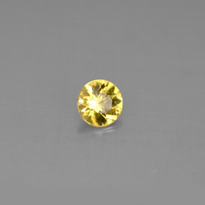 Béryl Jaune doré naturelle Coupe roude, 0.36 ct, VS