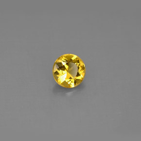 Béryl jaune naturelle coupe roude, 0,45 ct, VS