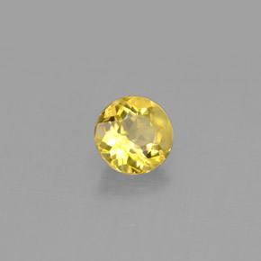 Béryl Jaune doré naturelle Coupe roude, 0.80 ct, VS