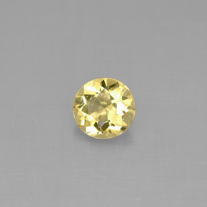 Béryl Jaune doré naturelle Coupe roude, 0.43 ct, VS