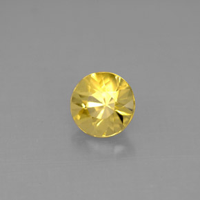 Béryl jaune naturelle coupe roude, 0,73 ct, VS