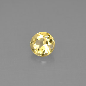 Béryl jaune naturelle coupe roude, 0,60 ct, VS