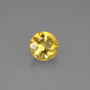 Béryl jaune naturelle coupe roude, 0,98 ct, VS