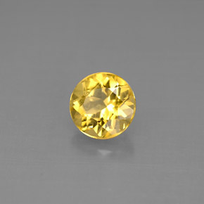 Béryl jaune naturelle coupe roude, 0,98 ct, VS