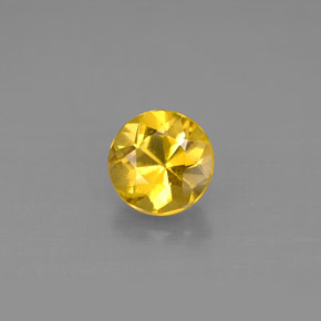 Béryl Jaune doré naturelle Coupe roude, 0.95 ct, VS
