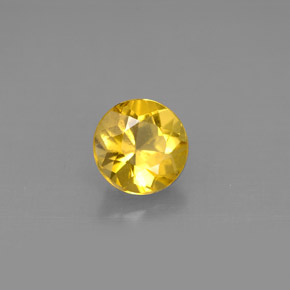 Béryl Jaune doré naturelle Coupe roude, 0.95 ct, VS