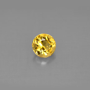 Béryl Jaune doré naturelle Coupe roude, 0.66 ct, VS