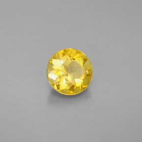 Béryl Jaune doré naturelle Coupe roude, 1.18 ct, VS