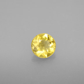 Béryl jaune naturelle coupe roude, 0,70 ct, VS