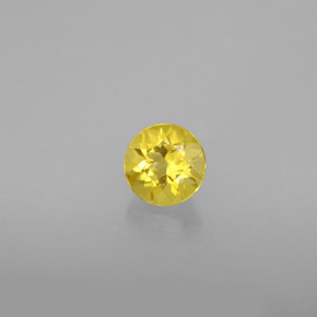 Béryl Jaune doré naturelle Coupe roude, 0.54 ct, VS