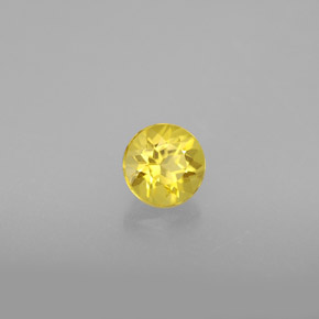 Béryl Jaune doré naturelle Coupe roude, 0.54 ct, VS