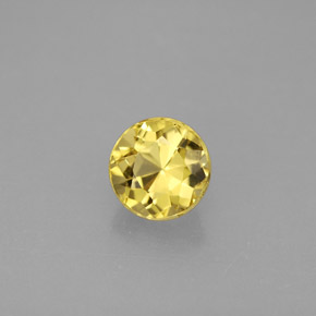 Béryl Jaune doré naturelle Coupe roude, 1.05 ct, VS