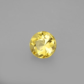 Béryl Jaune doré naturelle Coupe roude, 1.05 ct, VS